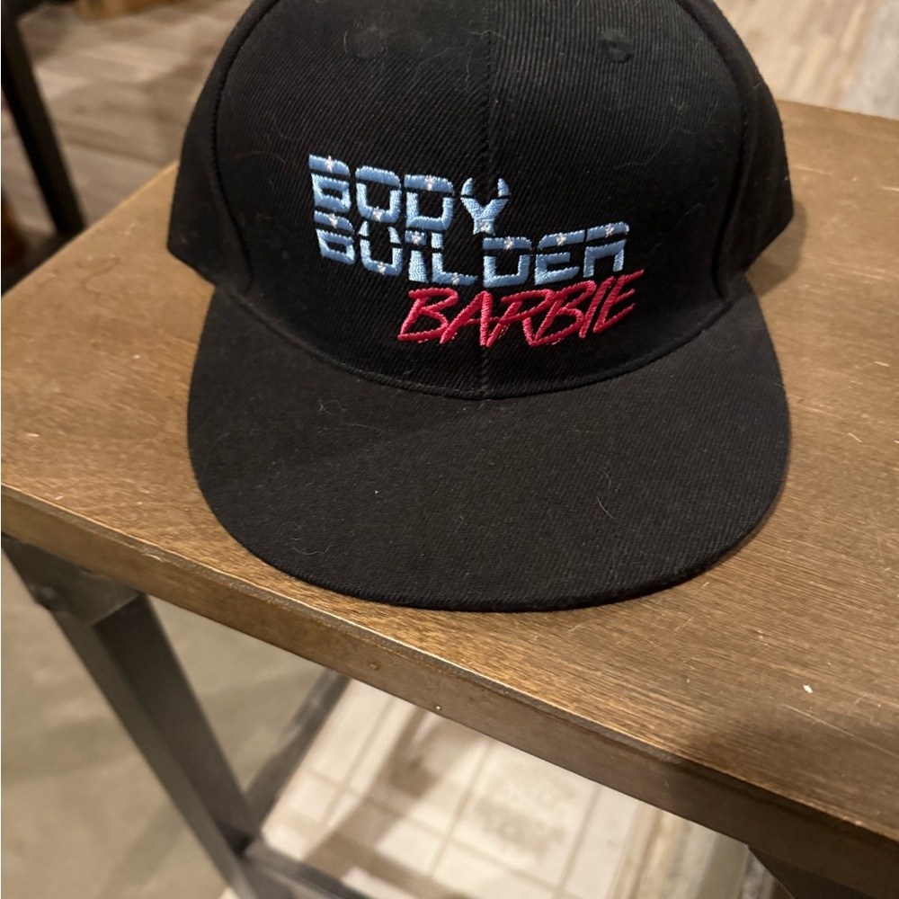Body Builder Barbie Black Cap
